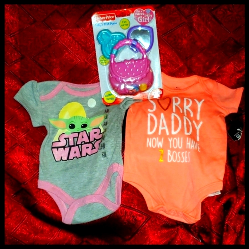 Baby toy and 2 cute